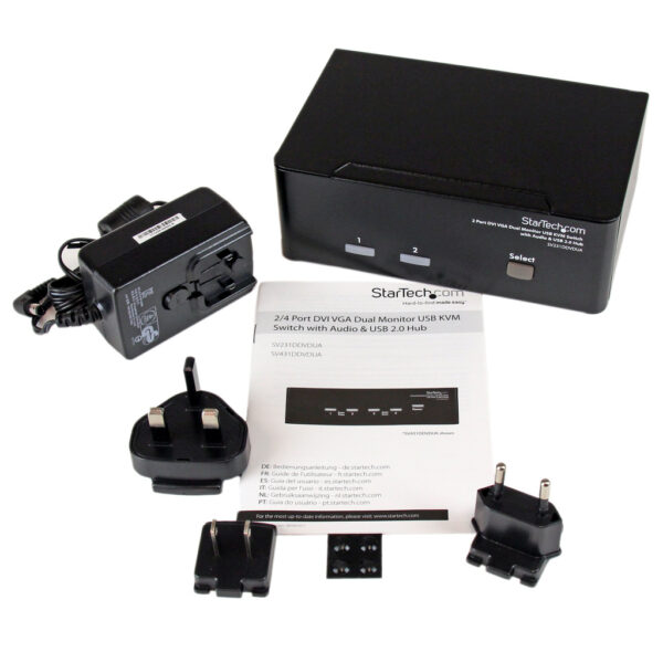 StarTech.com 2-poort DVI VGA USB KVM-switch met Audio en USB 2.0-hub - Afbeelding 4