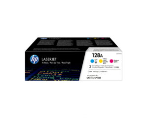 HP 128A originele cyaan/magenta/gele LaserJet tonercartridge, 3-pack
