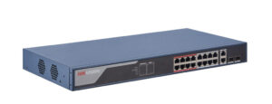 Hikvision DS-3E1318P-EI netwerk-switch Fast Ethernet (10/100) Power over Ethernet (PoE) Blauw