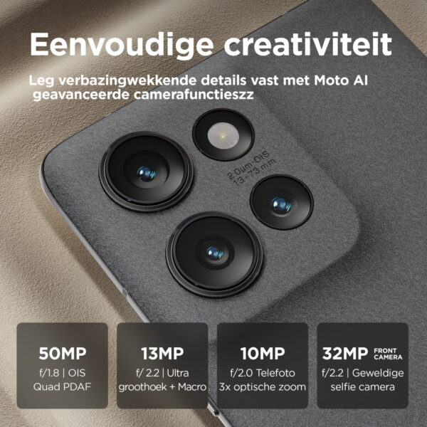 Motorola edge 50 16,9 cm (6.67") Dual SIM Android 14 5G USB Type-C 12 GB 512 GB 5000 mAh Grijs - Afbeelding 5