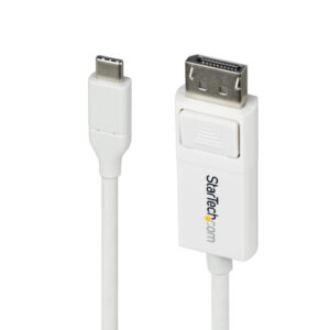StarTech.com 2m USB-C naar DisplayPort 1.2 Kabel 4K 60Hz, Bidirectionele DP naar USB-C / USB-C naar DP Omkeerbare Adapter Kabel,