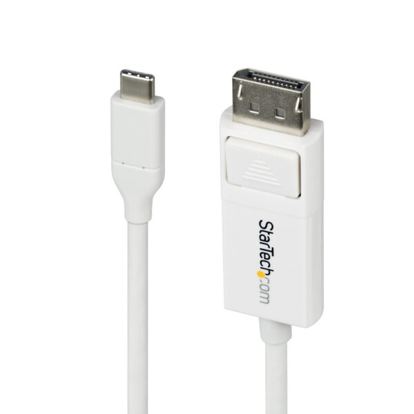 StarTech.com 2m USB-C naar DisplayPort 1.2 Kabel 4K 60Hz, Bidirectionele DP naar USB-C / USB-C naar DP Omkeerbare Adapter Kabel,