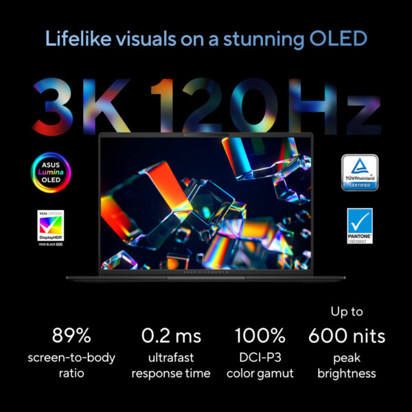 ASUS Vivobook S 16 OLED S5606CA-RI045W Intel Core Ultra 7 255H Laptop 40,6 cm (16") 3K 32 GB LPDDR5x-SDRAM 1 TB SSD Wi-Fi 7 (80 - Afbeelding 18