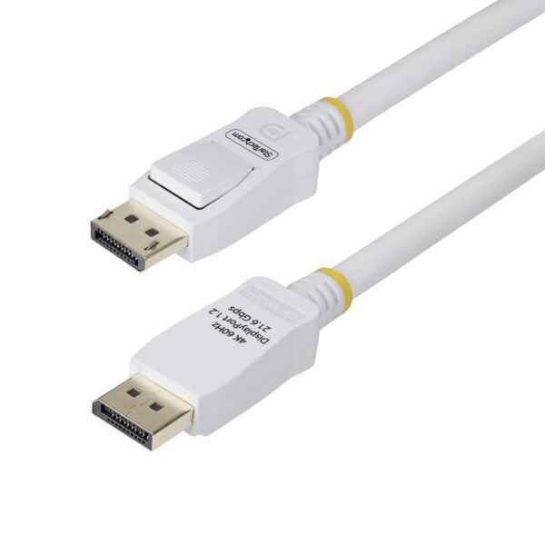 StarTech.com 3m VESA Gecertificeerde DisplayPort 1.2 Kabel, Wit, 4K 60Hz, 21.6Gbps, Vergrendelbare DP Connectors, DP 1.2, Displa - Afbeelding 5