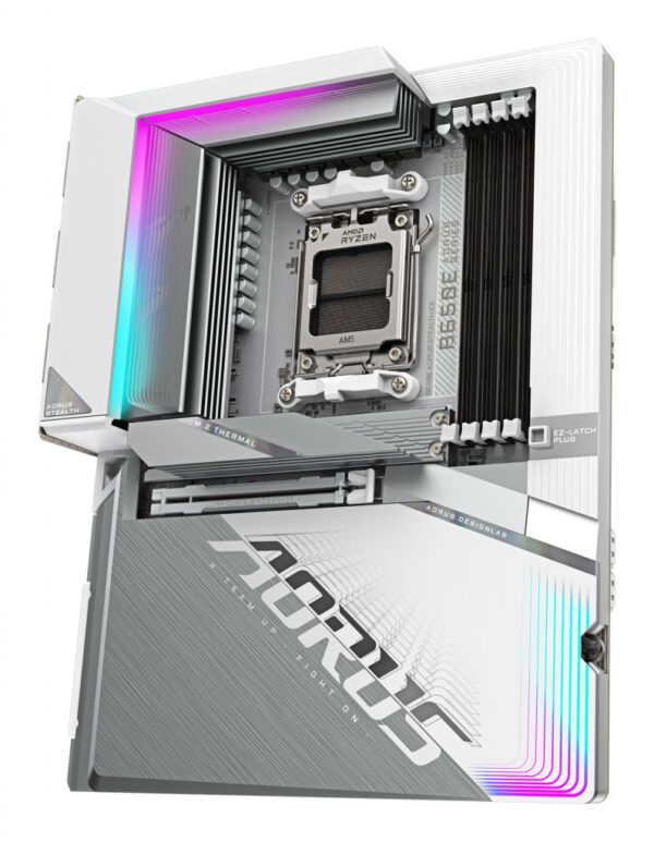 GIGABYTE B650E AORUS STEALTH ICE moederbord AMD B650 Socket AM5 ATX - Afbeelding 4