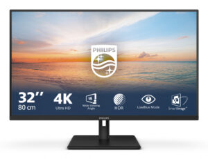 Philips 1000 series 32E1N1800LA/00 LED display 80 cm (31.5") 3840 x 2160 Pixels 4K Ultra HD LCD Zwart