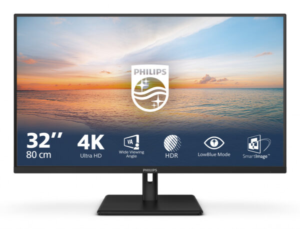 Philips 1000 series 32E1N1800LA/00 LED display 80 cm (31.5") 3840 x 2160 Pixels 4K Ultra HD LCD Zwart