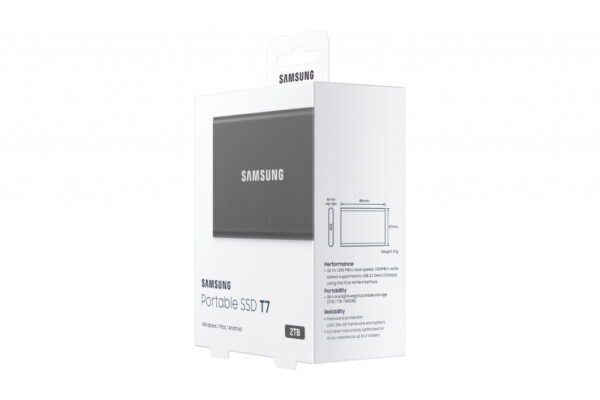 Samsung Portable SSD T7 2 TB USB Type-C 3.2 Gen 2 (3.1 Gen 2) Grijs - Afbeelding 4
