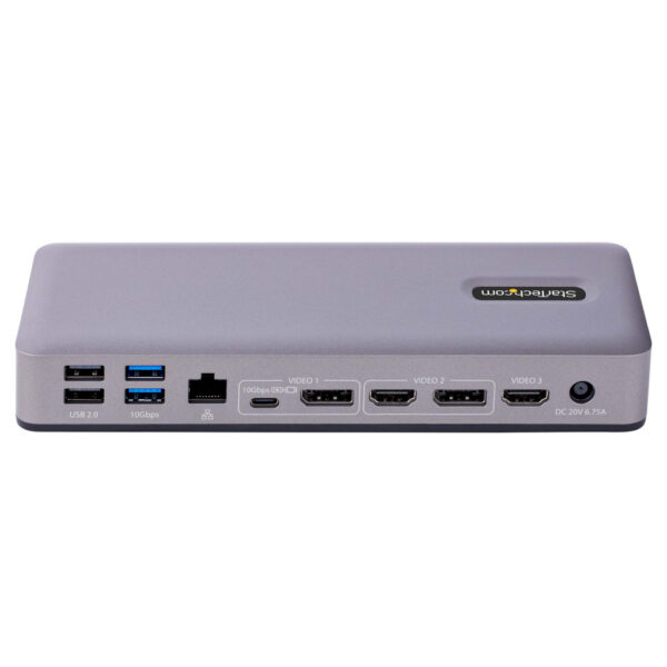 StarTech.com USB-C Docking Station, Multi Monitor USB-C Dock, HDMI/DP/DP Alt-mode, 3x 4K30 / 2x 4K60, 7-Port USB Hub, 60W Power - Afbeelding 5