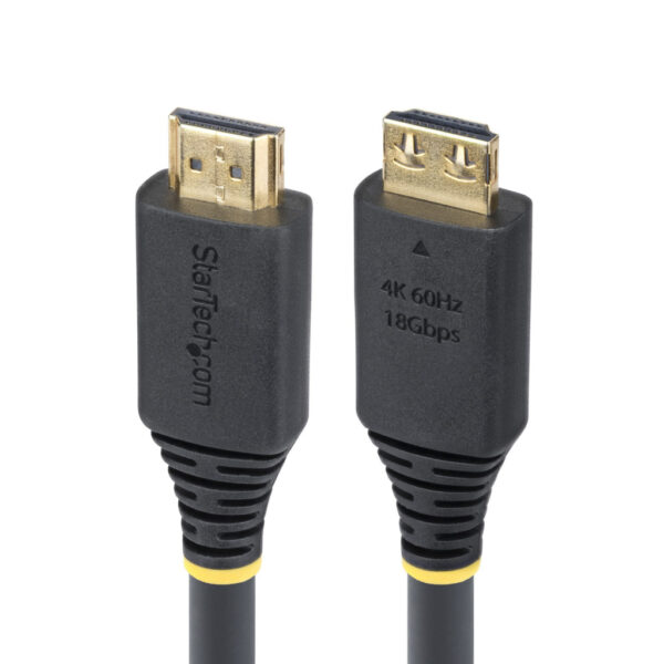 StarTech.com 6m High Speed HDMI Kabel met Grip Connectors, 4K 60Hz/1440p 144Hz, HDR10/HDCP 2.2/ARC, 18Gbps, UHD HDMI 2.0 Kabel v