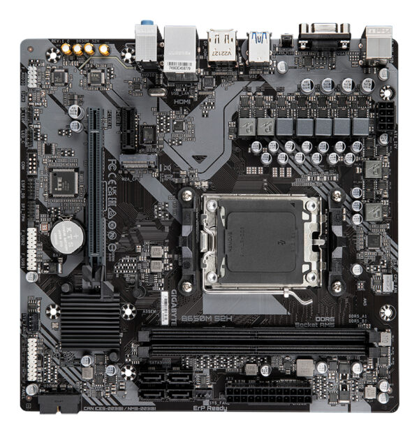 GIGABYTE B650M S2H moederbord AMD B650 Socket AM5 micro ATX - Afbeelding 4