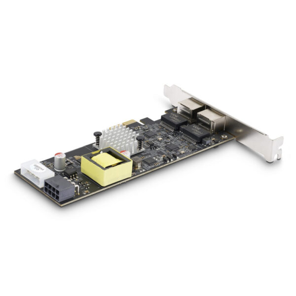 StarTech.com 2-Port 2.5Gbps NBASE-T PoE Netwerkkaart, Dual Intel I225-V, 802.3af/at PoE+ Multi-Gigabit NIC, PCI Express Server L - Afbeelding 2