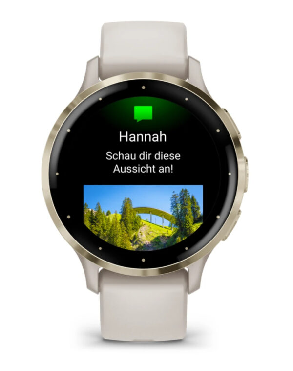 Garmin Venu 3S 3,05 cm (1.2") AMOLED 41 mm Digitaal 390 x 390 Pixels Touchscreen Goud, Ivoor Wifi GPS - Afbeelding 4