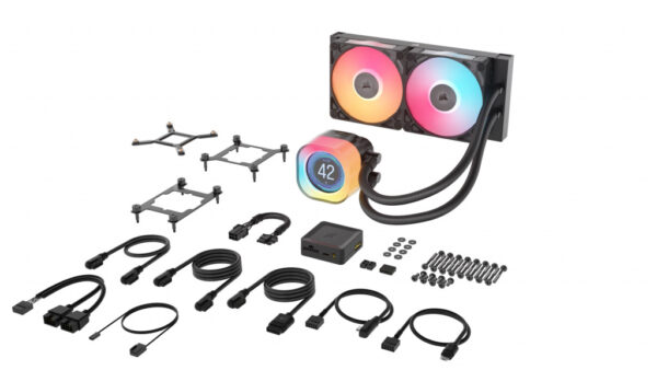 Corsair iCUE LINK TITAN 240 RX LCD Processor Luchtkoeler 12 cm Zwart 1 stuk(s) - Afbeelding 5