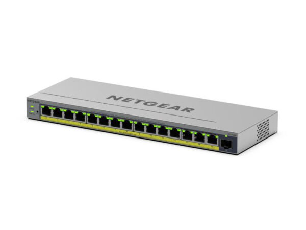 NETGEAR GS116EP Managed L2/L3 Gigabit Ethernet (10/100/1000) Power over Ethernet (PoE) Grijs - Afbeelding 3