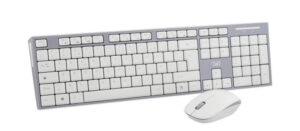 T'nB KBSCGR toetsenbord Inclusief muis Universeel RF Draadloos AZERTY Frans Grijs