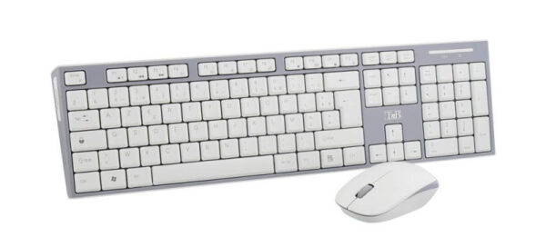 T'nB KBSCGR toetsenbord Inclusief muis Universeel RF Draadloos AZERTY Frans Grijs