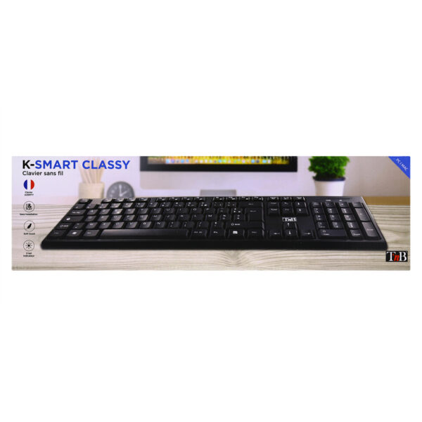T'nB KBWBK toetsenbord Universeel RF Draadloos AZERTY Frans Zwart - Afbeelding 5