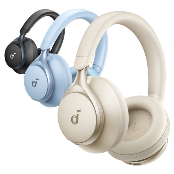 Soundcore Space One Headset Bedraad en draadloos Hoofdband Oproepen/muziek Bluetooth Crème - Afbeelding 2
