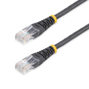 StarTech.com 15 m Cat5e Gegoten RJ45 UTP Netwerkkabel Zwart