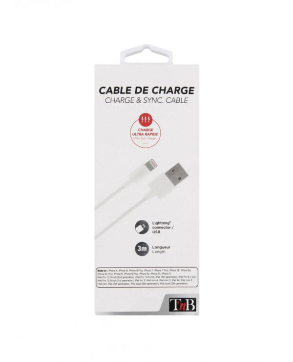 T'nB CIIPLIGHT3WH Lightning-kabel - Afbeelding 3