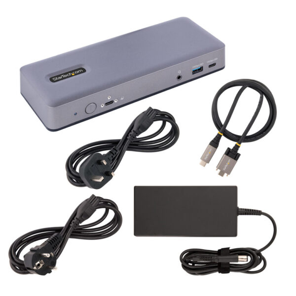 StarTech.com USB-C Docking Station, Multi Monitor USB-C Dock, HDMI/DP/DP Alt-mode, 3x 4K30 / 2x 4K60, 7-Port USB Hub, 60W Power - Afbeelding 6