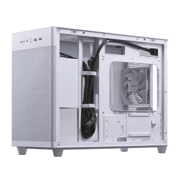 ASUS PRIME AP201 CASE TG WHITE Mini Tower Wit - Afbeelding 7