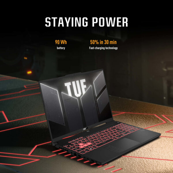 ASUS TUF Gaming A16 FA607PV-RL129W AMD Ryzen™ 9 7940HX Laptop 40,6 cm (16") WUXGA 16 GB DDR5-SDRAM 512 GB SSD NVIDIA GeForce RTX - Afbeelding 19