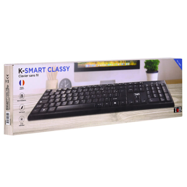 T'nB KBWBK toetsenbord Universeel RF Draadloos AZERTY Frans Zwart - Afbeelding 4