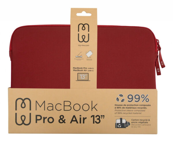 MW Basics ²Life 38,1 cm (15") Opbergmap/sleeve Rood, Wit - Afbeelding 3