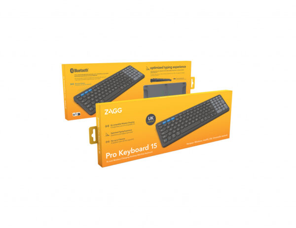 ZAGG Pro Keyboard 15 toetsenbord Universeel Bluetooth QWERTY Brits Engels Zwart - Afbeelding 3