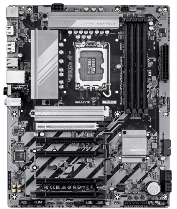 GIGABYTE B860 DS3H WIFI6E moederbord Intel B860 LGA 1851 (Socket V1) ATX - Afbeelding 2