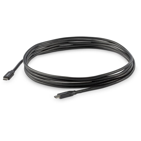 StarTech.com 3m USB-C Laadkabel, Fast Charge & Sync Type C Kabel, 100W (5A) PD, USB 2.0, USB-IF Gecertificeerd - Zwarte USB Opla - Afbeelding 3