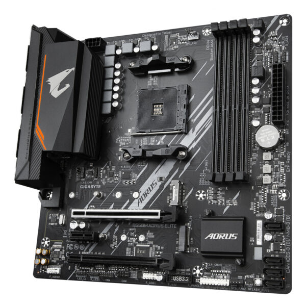 GIGABYTE B550M AORUS ELITE moederbord AMD B550 Socket AM4 micro ATX - Afbeelding 4