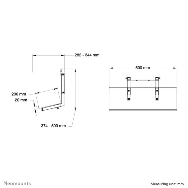 Neomounts PLASMA-M2250KEYB Multimedia houder - Afbeelding 3