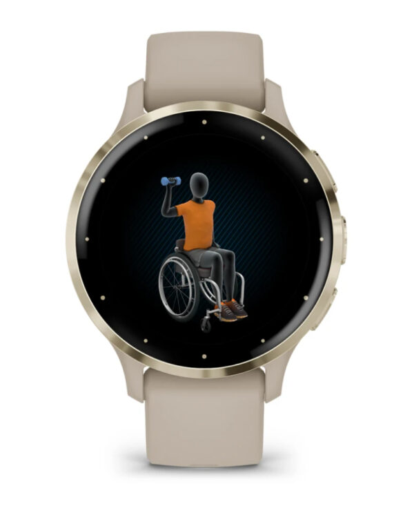 Garmin Venu 3S 3,05 cm (1.2") AMOLED 41 mm Digitaal 390 x 390 Pixels Touchscreen Goud, Grijs Wifi GPS - Afbeelding 6