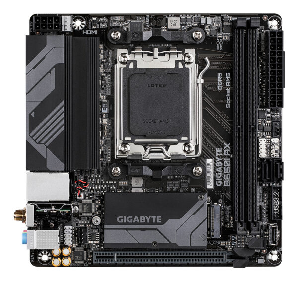 GIGABYTE B650I AX moederbord AMD B650 Socket AM5 mini ITX - Afbeelding 2