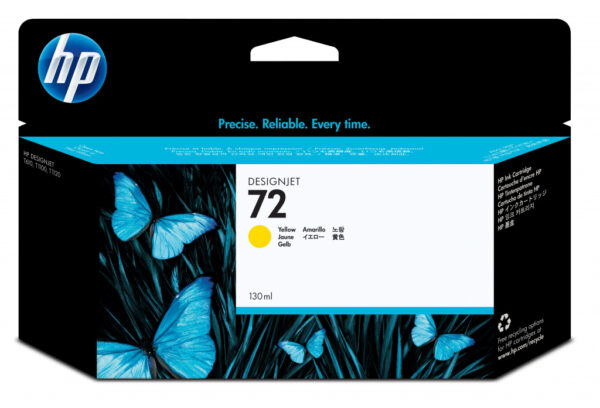 HP 72 gele DesignJet inktcartridge, 130 ml