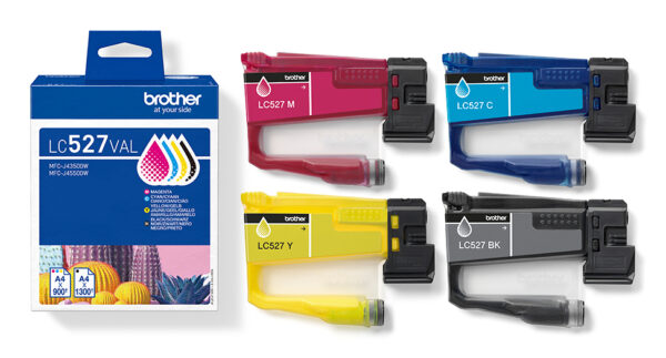 Brother LC527VAL inktcartridge 4 stuk(s) Origineel Zwart, Cyaan, Magenta, Geel - Afbeelding 5