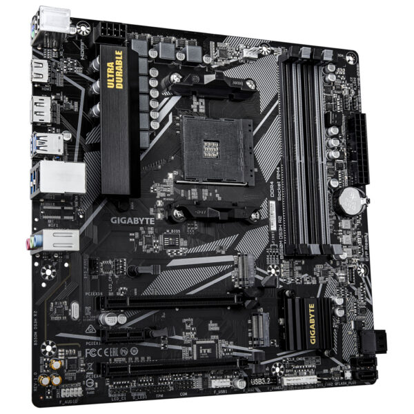 GIGABYTE B550M DS3H R2 moederbord AMD B550 Socket AM4 micro ATX - Afbeelding 3