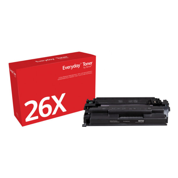 Everyday Zwart Toner compatibel met HP 26X (CF226X), Hoge capaciteit