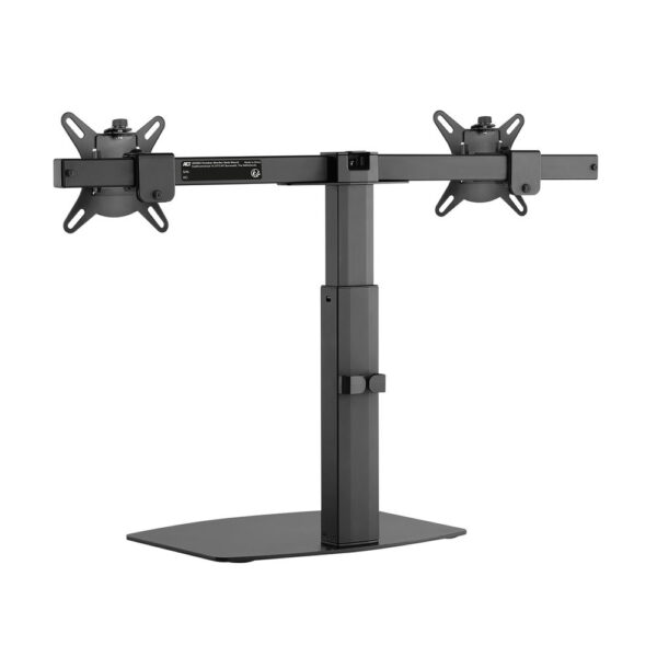 ACT Monitorarm 27" office, op voet met gasveer, crossbar, 2 schermen - Afbeelding 3