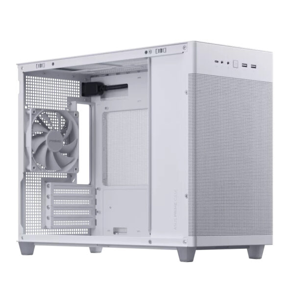 ASUS PRIME AP201 CASE TG WHITE Mini Tower Wit - Afbeelding 4