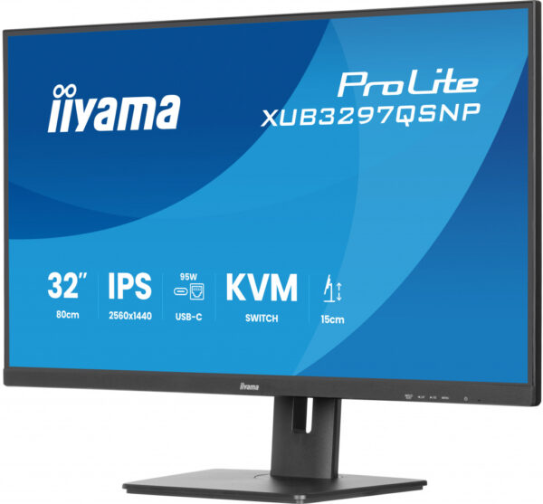 iiyama ProLite XUB3297QSNP-B1 computer monitor 81,3 cm (32") 2560 x 1440 Pixels 4K Ultra HD LED Zwart - Afbeelding 9