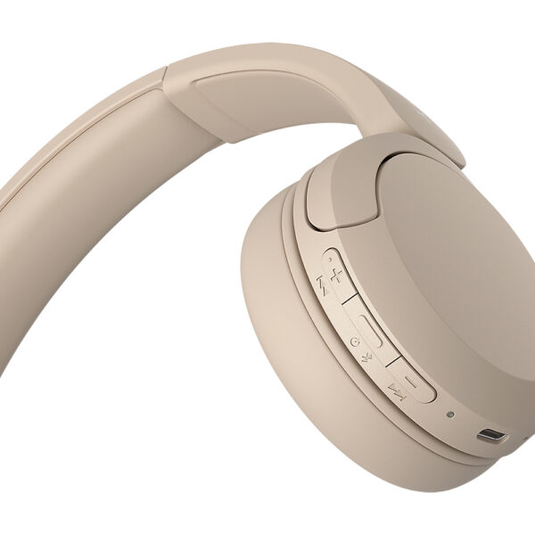 Sony WH-CH520 Headset Draadloos Hoofdband Oproepen/muziek USB Type-C Bluetooth Oplaadhouder Crème - Afbeelding 5