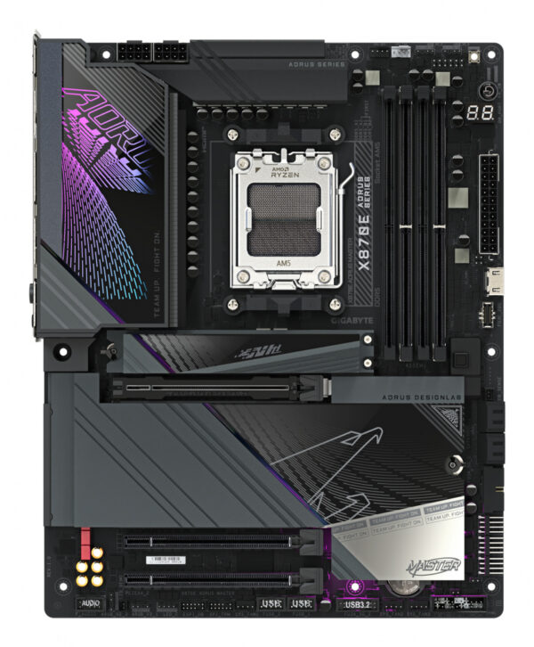 GIGABYTE X870E AORUS MASTER moederbord AMD X870 Socket AM5 ATX - Afbeelding 2