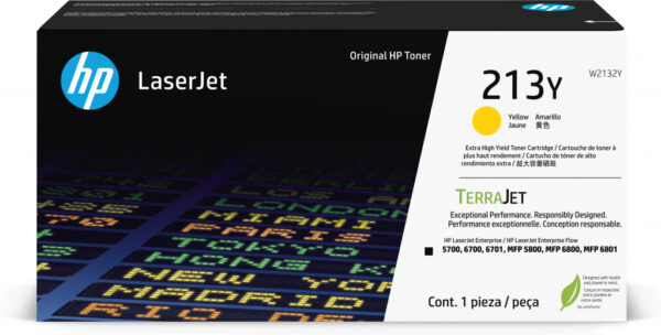 HP 213Y originele extra high-capacity LaserJet-tonercartridge, geel