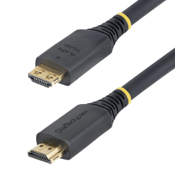 StarTech.com 6m High Speed HDMI Kabel met Grip Connectors, 4K 60Hz/1440p 144Hz, HDR10/HDCP 2.2/ARC, 18Gbps, UHD HDMI 2.0 Kabel v - Afbeelding 2