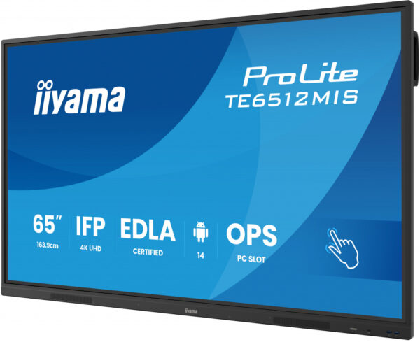 iiyama TE6512MIS-B4AG beeldkrant Digitale signage flatscreen 165,1 cm (65") LCD Wifi 400 cd/m² 4K Ultra HD Zwart Touchscreen Typ - Afbeelding 2