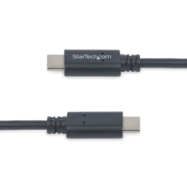 StarTech.com 1m USB-C Laadkabel, Charge & Sync, 60W (3A) PD, USB 2.0, Laptop Type C Laadkabel, USB-IF Gecertificeerd - Zwarte US - Afbeelding 3